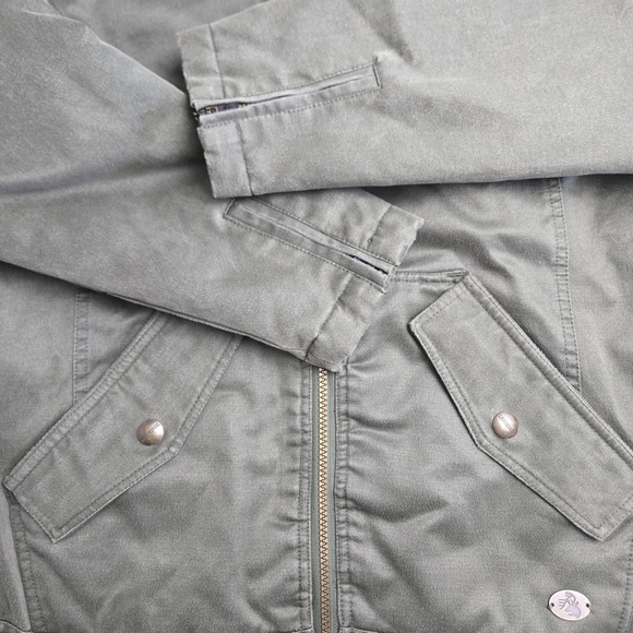 Legendary Whitetails Women Sherpa Lined Quilted Utility Jacket Olive Green Large - Picture 2 of 11